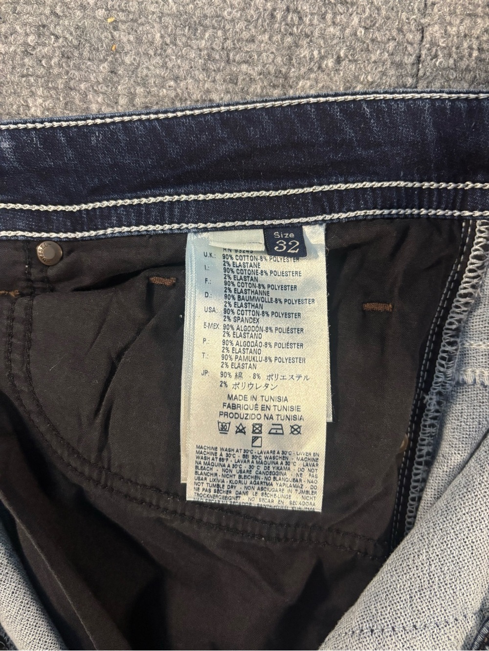 Diesel Thavar-NE JoggJeans Men 32W Blue Slim Fit Stretch Denim 0604Z - Picture 5 of 6